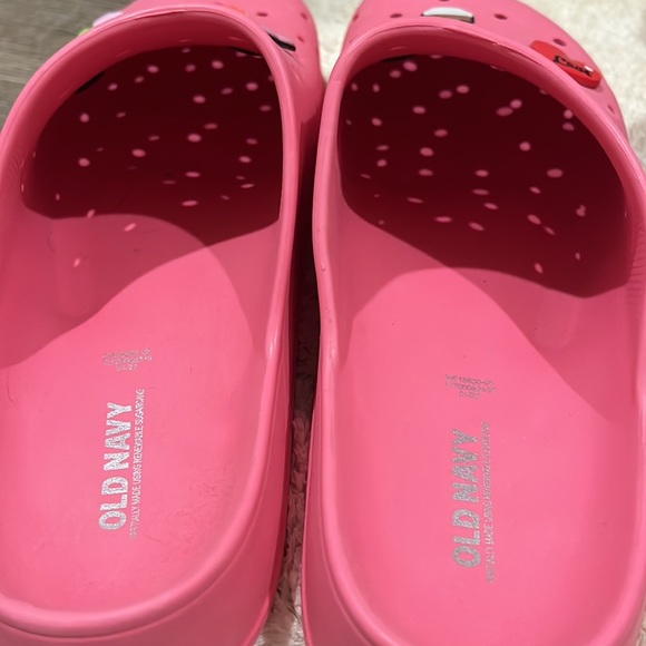 Like New Custom Old Navy Croc Style Shoes with custom BTS shoe accessories - Picture 4 of 5